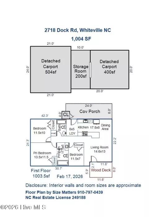 2718 Dock Rd, Whiteville, NC 28472