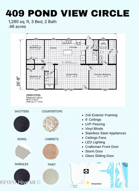 409 Pond View Cir, Hampstead, NC 28443