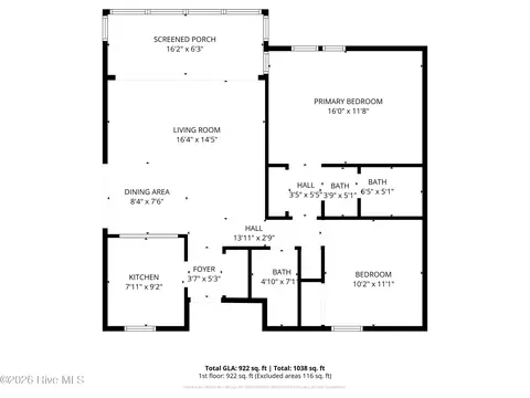 Floorplan - 10 Pine Tree Rd # 122, Pinehurst, NC 28374 photo 1 of 1