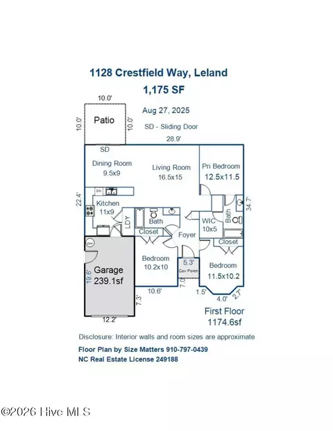 1128 Crestfield Way, Leland, NC 28451