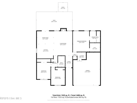 Floorplan - 203 Brice Ct, Hubert, NC 28539 photo 1 of 1