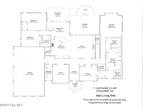 Floorplan - 11 Whithorn Ct, Pinehurst, NC 28374 photo 1 of 2