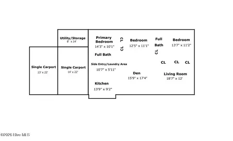 Floorplan - 4237 Downing Rd, Wilson, NC 27893 photo 1 of 1