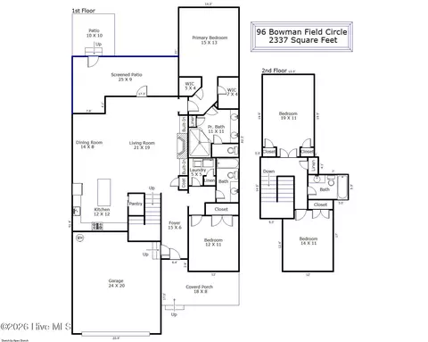 Floorplan - 96 Bowman Field Cir, Hampstead, NC 28443 photo 1 of 1