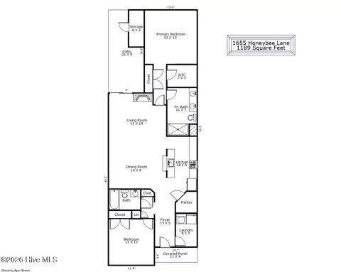 1655 Honeybee Ln, Wilmington, NC 28412