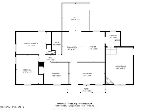 Floorplan - 133 Crescent St, Pine Level, NC 27568 photo 1 of 1