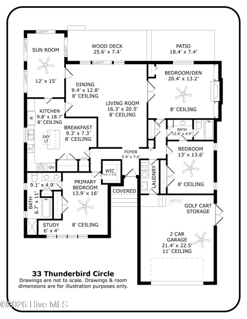 Floorplan - 33 Thunderbird Cir, Pinehurst, NC 28374 photo 1 of 1