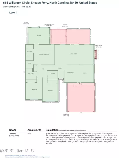 615 Willbrook Cir, Sneads Ferry, NC 28460