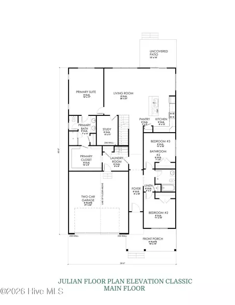 Floorplan - 3128 Gresham Pl, Leland, NC 28451 photo 1 of 1