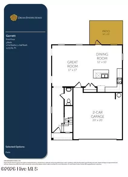 Floorplan - 1063 Hanson Dr, Leland, NC 28451 photo 1 of 2