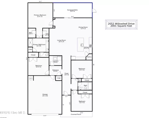 2052 Willowleaf Dr, Leland, NC 28451