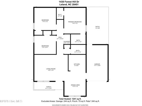 1438 Forest Hill Dr, Leland, NC 28451
