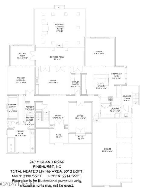 Floorplan - 240 Midland Rd, Pinehurst, NC 28374 photo 1 of 2