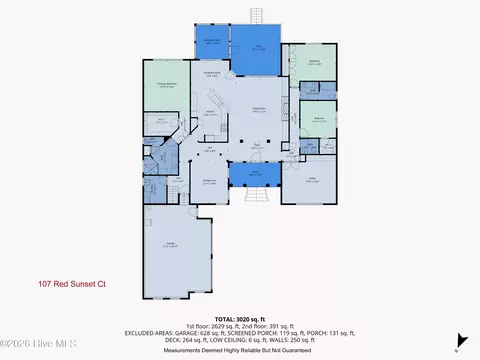 Floorplan - 107 Red Sunset Ct, Wallace, NC 28466 photo 2 of 3