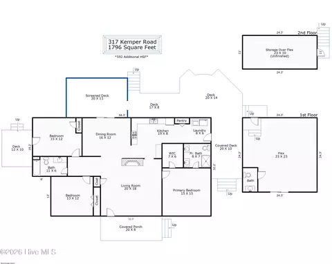 Floorplan - 317 Kemper Rd, Hampstead, NC 28443 photo 1 of 1
