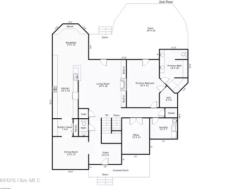 Floorplan - 191 Howards Ln, Hampstead, NC 28443 photo 2 of 3