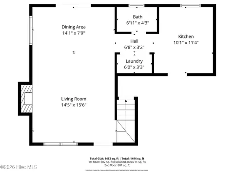 Floorplan - 576 Tralee Dr, Smithfield, NC 27577 photo 1 of 3