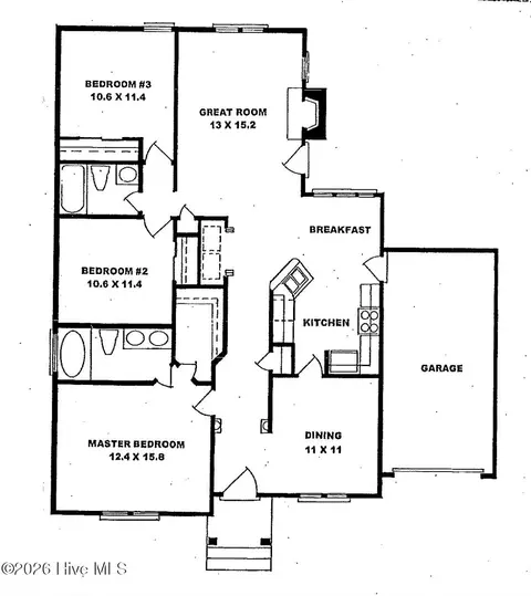 Floorplan - 163 Candlestick Dr, Wallace, NC 28466 photo 1 of 1