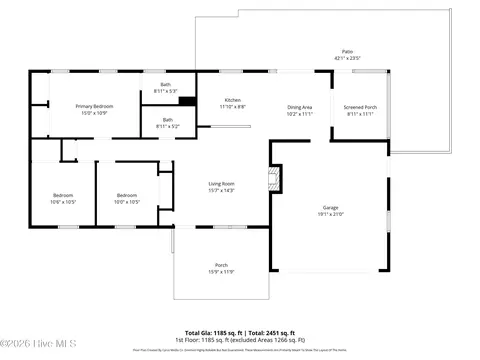 Floorplan - 266 Parnell Rd, Hubert, NC 28539 photo 1 of 1