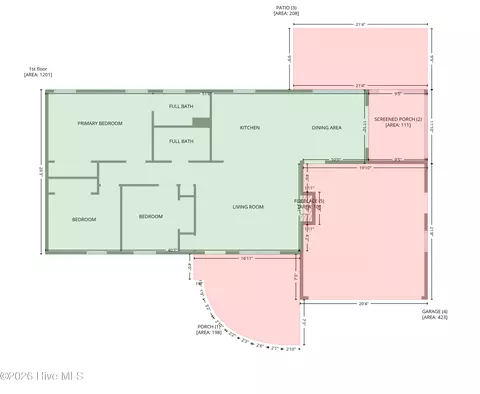 Floorplan - 503 Amber Ave, Hubert, NC 28539 photo 2 of 2