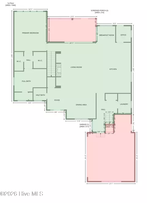 Floorplan - 207 Loder Ave, Wilmington, NC 28409 photo 3 of 4