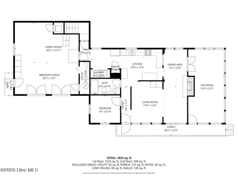 Floorplan - 153 Shell Dr, Grandy, NC 27939 photo 1 of 3