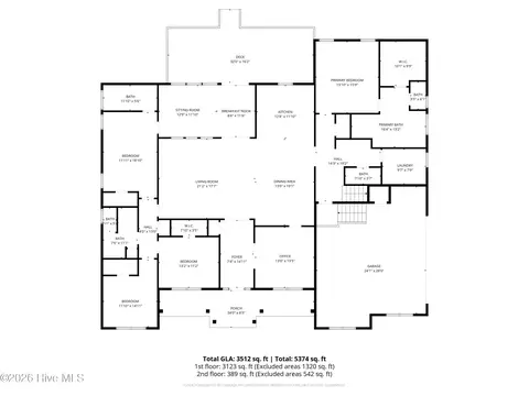 Floorplan - 406 Compass Pt, Hampstead, NC 28443 photo 2 of 3