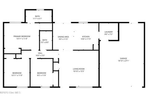 Floorplan - 321 Basil Ct, Hubert, NC 28539 photo 1 of 1