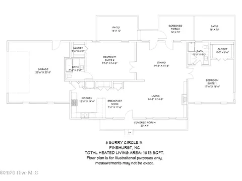 Floorplan - 8 Surry Circle Dr N, Pinehurst, NC 28374 photo 2 of 2
