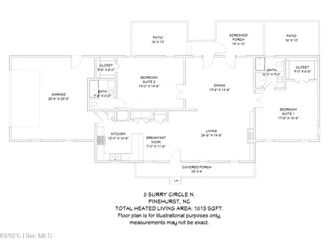 Floorplan - 8 Surry Circle Dr N, Pinehurst, NC 28374 photo 1 of 2