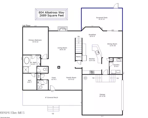 Floorplan - 804 Albatross Way, Hampstead, NC 28443 photo 1 of 4