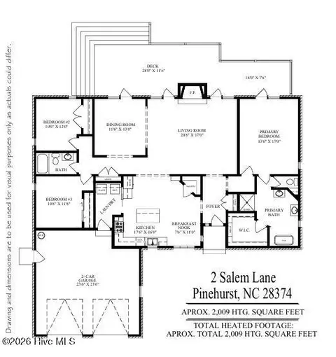 Floorplan - 2 Salem Ln, Pinehurst, NC 28374 photo 1 of 1