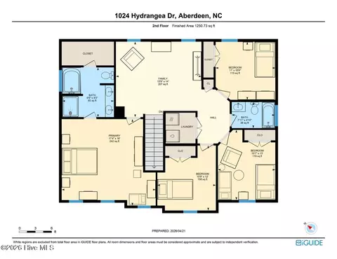 Floorplan - 1024 Hydrangea Dr, Aberdeen, NC 28315 photo 3 of 6
