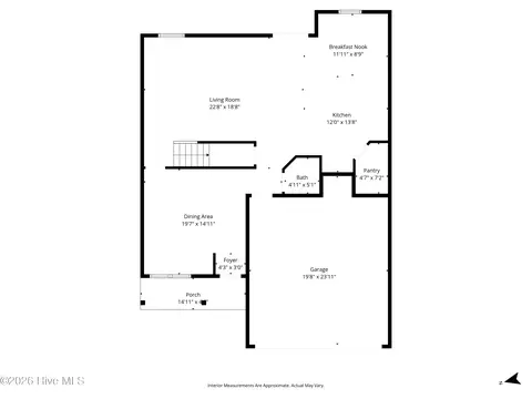 Floorplan - 697 Poppleton Dr, Hampstead, NC 28443 photo 1 of 6