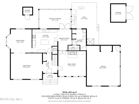 Floorplan - 112 Olde Point Rd, Hampstead, NC 28443 photo 3 of 4