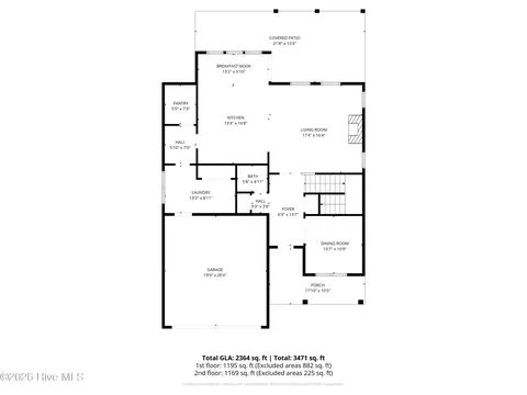 Floorplan - 174 Tanglewood Ct, Hampstead, NC 28443 photo 2 of 3