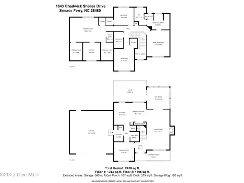 1643 Chadwick Shores Dr, Sneads Ferry, NC 28460