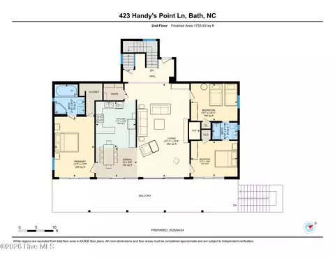 Floorplan - 423 Handys Point Ln, Bath, NC 27808 photo 2 of 5