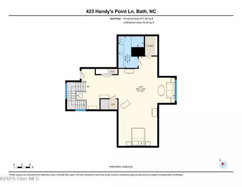 Floorplan - 423 Handys Point Ln, Bath, NC 27808 photo 3 of 5