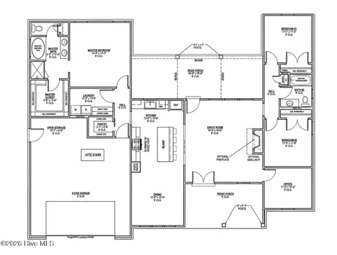 Floorplan - 129 Laurel Oak Ln, Pinebluff, NC 28373 photo 1 of 1