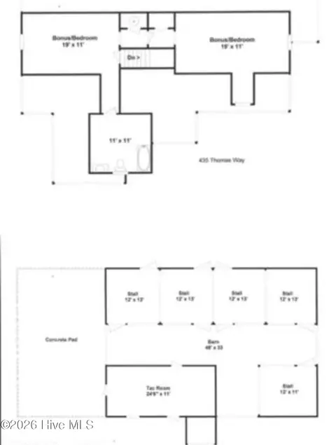 Floorplan - 435 Thomas Way, Cameron, NC 28326 photo 2 of 2