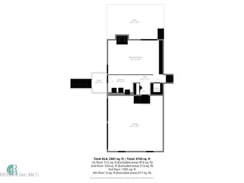 Floorplan - 527 N Line Dr, Hampstead, NC 28443 photo 2 of 7