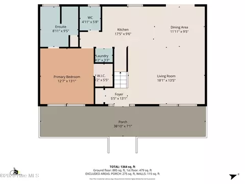 Floorplan - 3733 Virginia Rd, Tyner, NC 27980 photo 3 of 6