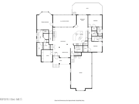 Floorplan - 152 E Winding Way, Wallace, NC 28466 photo 1 of 3