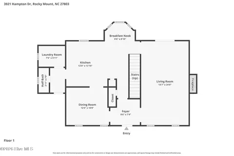 3921 Hampton Dr, Rocky Mount, NC 27803