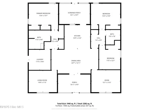 Floorplan - 94 Evergreen Dr, Hubert, NC 28539 photo 2 of 2
