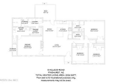 Floorplan - 5 Mcleod Rd, Pinehurst, NC 28374 photo 2 of 2