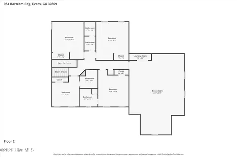 Floorplan - 984 Bartram Rdg, Evans, GA 30809 photo 3 of 4