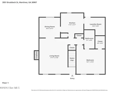 3951 Braddock St, Martinez, GA 30907