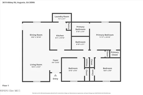 3619 Abbey Rd, Augusta, GA 30906